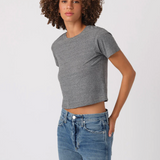 AMO Denim Babe Tee Heather Gray