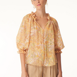 Gilner Farrar Ellie Blouse Sunshine Print