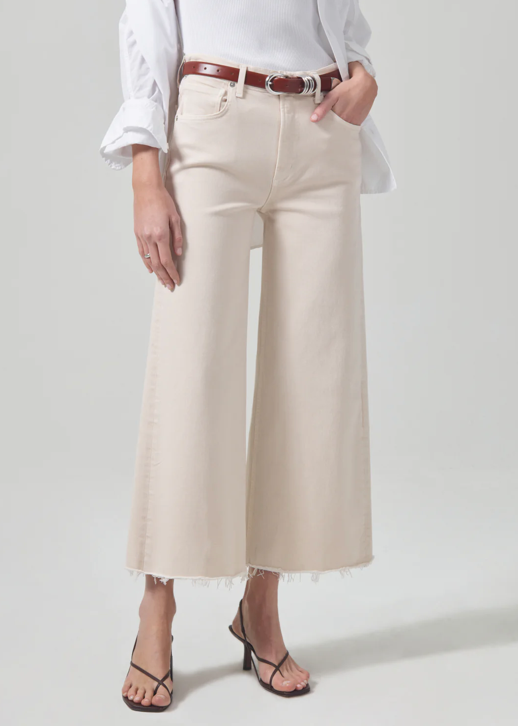 Citizens of Humanity Lyra Crop Wide Leg Almondette