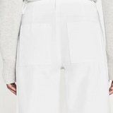 FRAME 70's Patch Pocket Crop Straight White