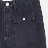 FRAME 70's Patch Pocket Crop Straight Navy