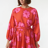 RHODE Ella Dress Scarlet Bombay