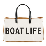 Boat Life Canvas Tote