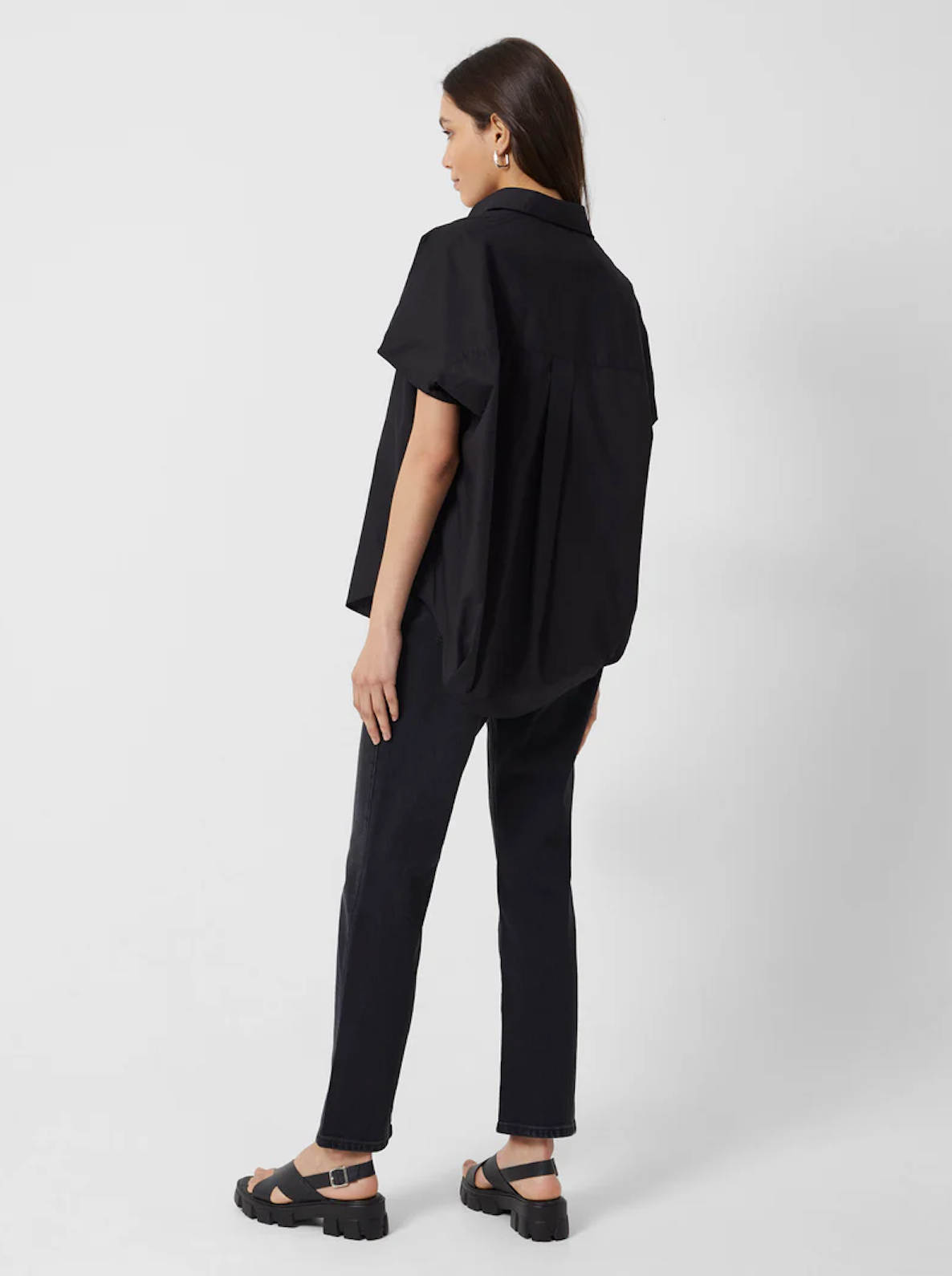 French Connection Rhodes Sleeveless Popover Black
