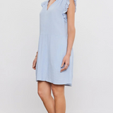 Velvet Grace Eyelet Dress Island