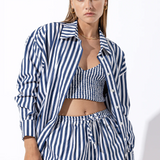 Lusana Sun Poplin Shirt Blair Stripe