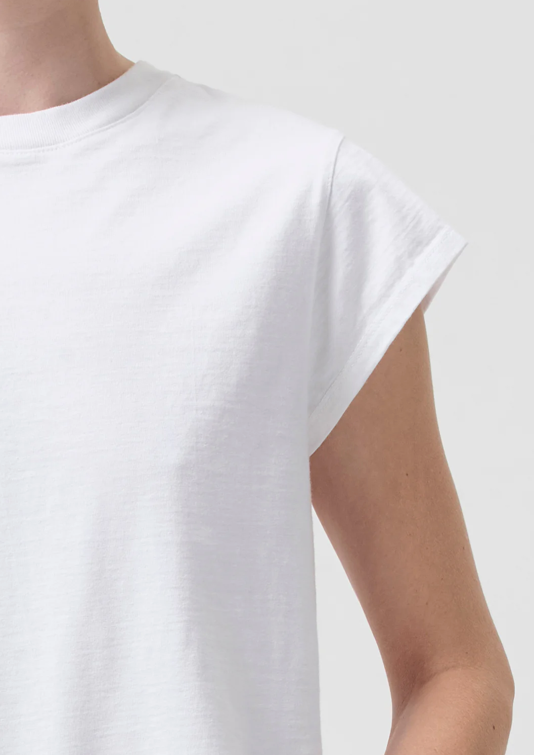 AGOLDE Bryce Tee White
