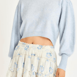 LoveShackFancy Donahue Skirt Alpine Frost