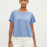 Velvet Lula Cotton Slub Tee Wave