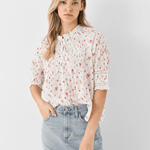 LoveShackFancy Lorado Top Carmine Roses