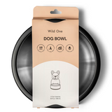 Wild One Small Dog Bowl Black