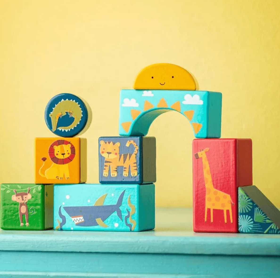 Stephen Joseph Boy Wooden Blocks