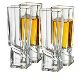 JoyJolt Carre Heavy Base Shot Glass Set