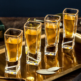 JoyJolt Carre Heavy Base Shot Glass Set