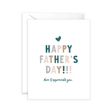 Isabella MG Love & Appreciate Dad Card