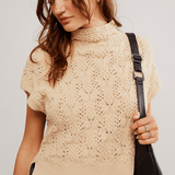 Vickie Mock Neck Sweater Macadamia