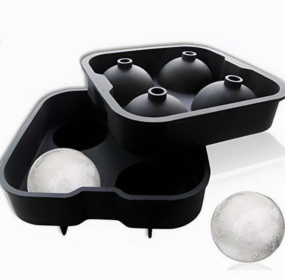 Jumbo 4 Ball Silicone Ice Tray