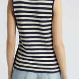 FRAME Mariner Sweater Tank Navy