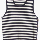 FRAME Mariner Sweater Tank Navy