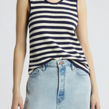 FRAME Mariner Sweater Tank Navy