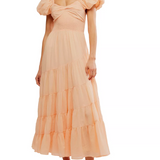 Free People Sundrenched Maxi Almost Apricot