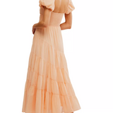 Free People Sundrenched Maxi Almost Apricot