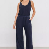 Velvet Winnie Linen Jumpsuit Shadow