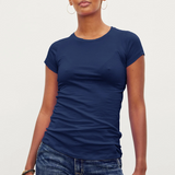 Velvet Jemma Gauzy Fitted Tee Midnight