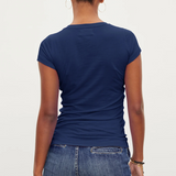 Velvet Jemma Gauzy Fitted Tee Midnight