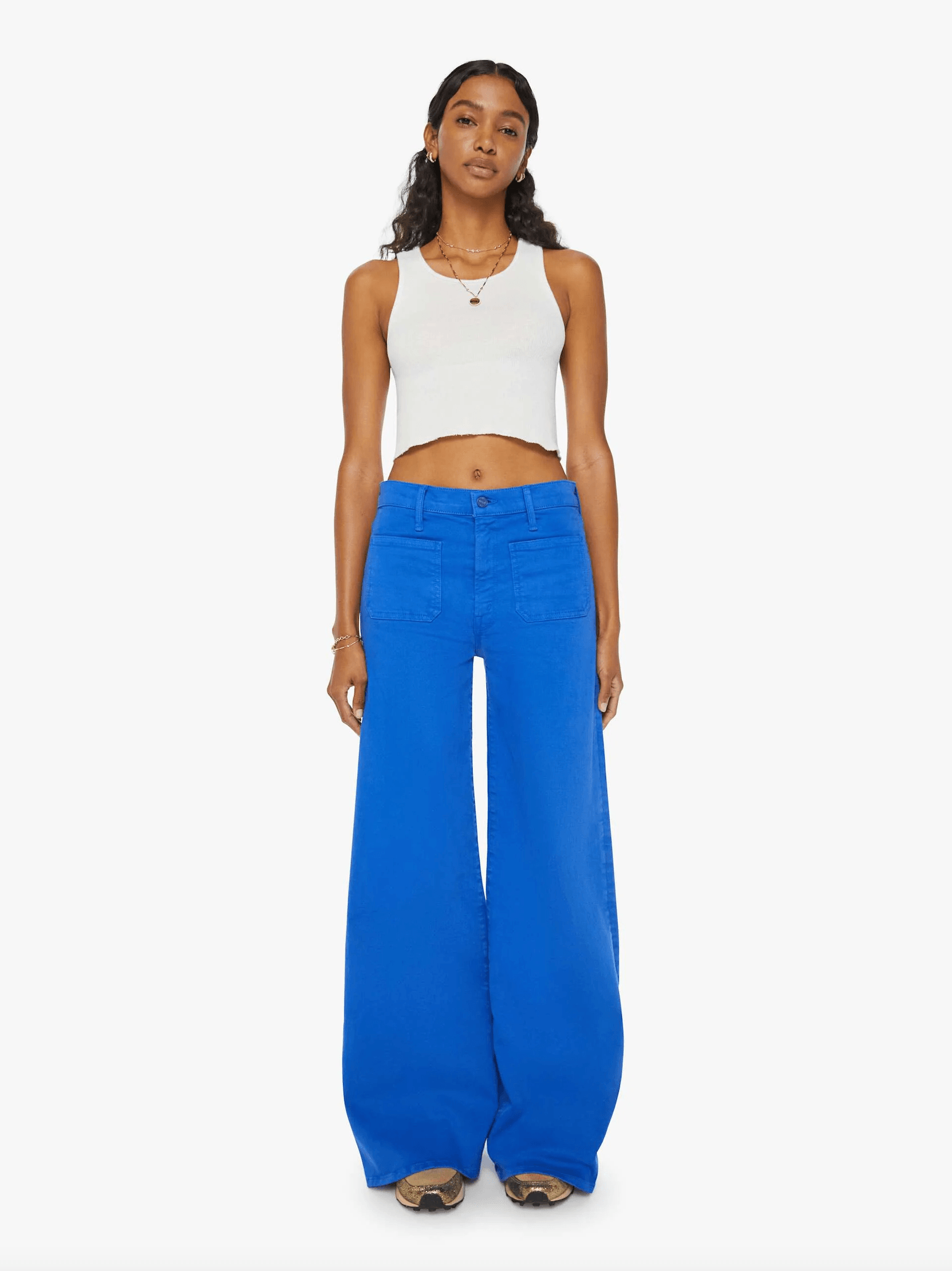 MOTHER Patch Pocket Undercover Sneak Snorkel Blue