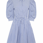 Hunter Bell McCauley Dress Light Blue Stripe