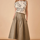 Hunter Bell Delaney Skirt Army Green