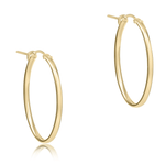 E Newton 1" Smooth Oval Hoops