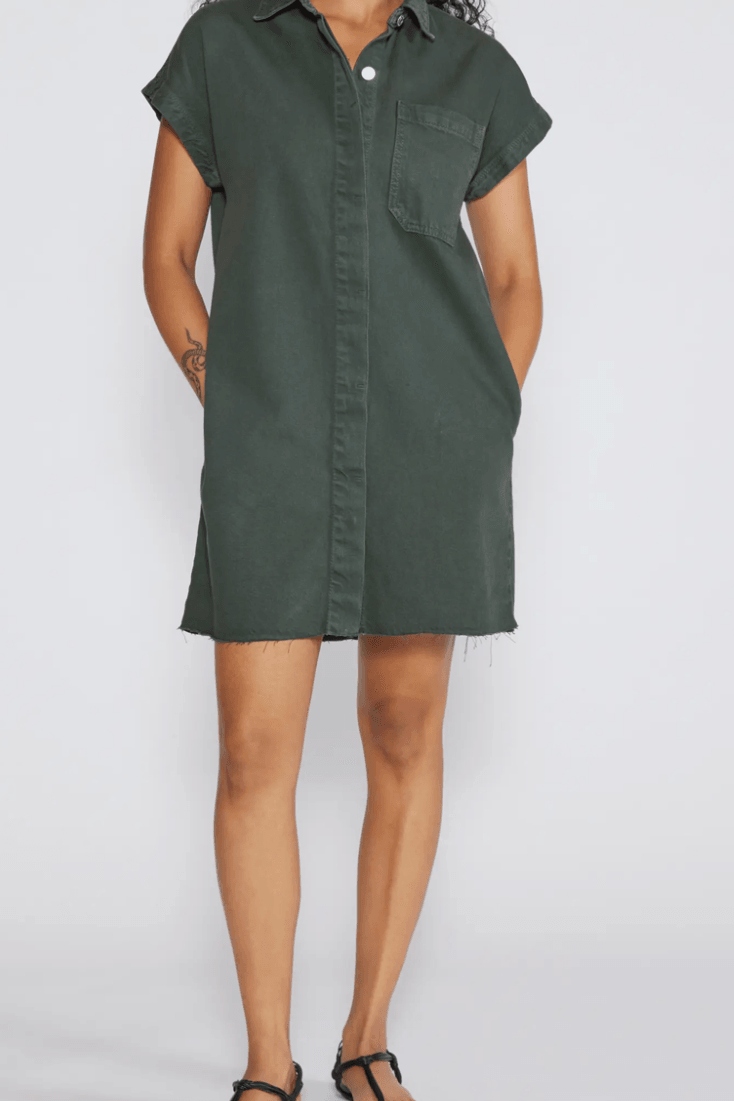 Ética Pricilla Shirt Dress Seaweed