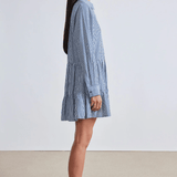 Apiece Apart Anna Shirt Dress Blue Stripe