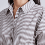 Anna Shirt Dress Sand Stripe