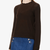 FRAME Pointelle Bell Sleeve Sweater