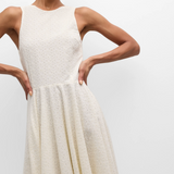 FRAME Eyelet Dress Cream