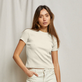 perfectwhitetee Katz Ribbed T-Shirt Sugar