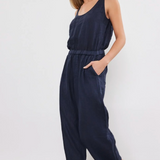 Velvet Winnie Linen Jumpsuit Shadow