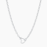 Gorjana Parker Heart Necklace Silver