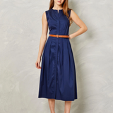 Cartolina Hadley Dress Tencel Navy