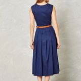 Cartolina Hadley Dress Tencel Navy