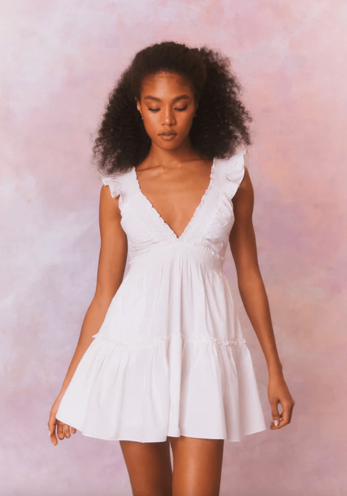 LoveShackFancy Poplar Dress White