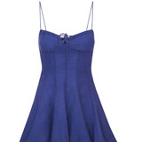 LoveShackFancy Shai Dress Navy