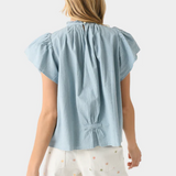 Birds of Paradis Carla Top Chambray