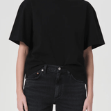 Sulma Drop Shoulder Tee Black