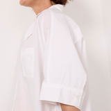 Claire Origami Shirt Optic White