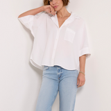 Claire Origami Shirt Optic White