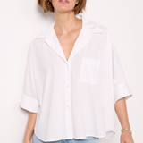 Claire Origami Shirt Optic White